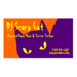 Gespenstische Halloween-Miezekatze-Katze Visitenkarten