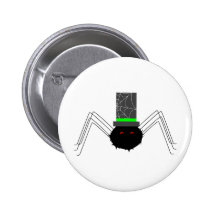 Gespenstische Spinne Buttons