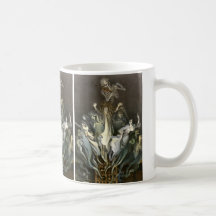 Gespenstische Vintage Halloween-Geister und Skelet Kaffee Tassen