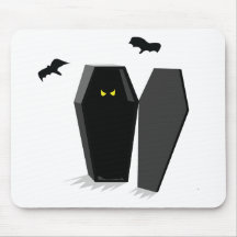 Gespenstischer Sarg Mousepads
