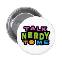Gespräch Nerdy zu mir Anstecknadelbutton