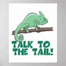 Gespräch zum Schwanz Lizzard Leguan Plakate