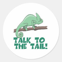 Gespräch zum Schwanz Lizzard Leguan Sticker