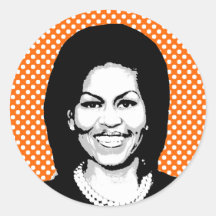 GESPRÄCHS-BLASE MICHELLE OBAMA STICKER