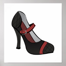 Gesteppter Schuh Posterdrucke