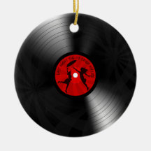 Gestern Abend rettete das DJ mein Leben-Vinylaufze Weihnachtsornament