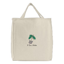 Gestickte Leinwand-Tasche
