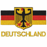 Gestickter hoodie DEUTSCHLAND-Männer Zip