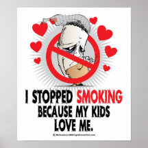 Gestoppte rauchende Kinder Plakate