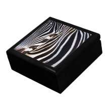Gestreifter Schwarzweiss-zebra Modeschmuckschachteln