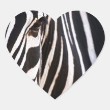 Gestreifter Schwarzweiss-zebra Sticker