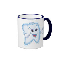 Gesunder glücklicher Zahn Kaffeetasse