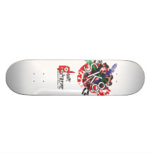 Getan im extremen Skateboard SK8 (weiß) Personalisierte Decks