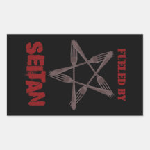 Getankt durch Seitan Rechtecksticker