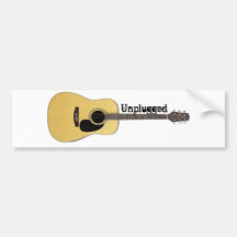 Getrennte Akustikgitarre Auto Aufkleber