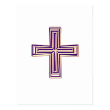 Getretenes Kreuz 1 Postkarte