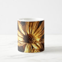 Getrocknete Blume abstrakt Tee Tasse
