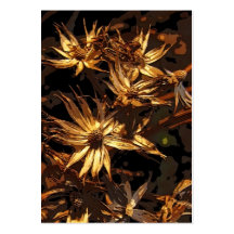 Getrocknetes Blume abstraktes ATC Visitenkartenvorlage