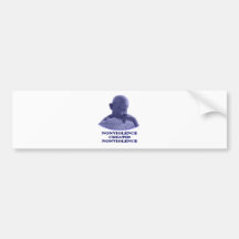 Gewaltlosigkeit-Blau die MUSEUM Zazzle Geschenke Autosticker