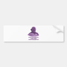 Gewaltlosigkeit lila die MUSEUM Zazzle Geschenke Autoaufkleber