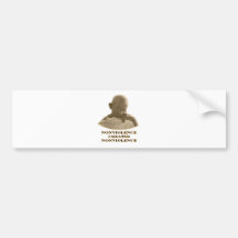 Gewaltlosigkeit-Orange die MUSEUM Zazzle Geschenke Autoaufkleber