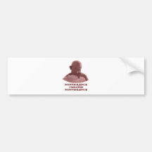Gewaltlosigkeit-Rot die MUSEUM Zazzle Geschenke Auto Aufkleber