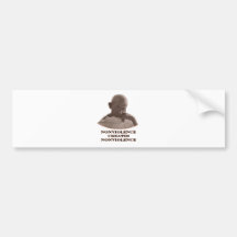 Gewaltlosigkeiten Brown die MUSEUM Zazzle Geschenk Autoaufkleber