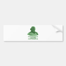 Gewaltlosigkeiten grünen die MUSEUM Zazzle Geschen Autoaufkleber