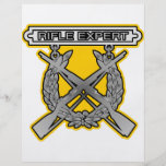 Gewehr-Experten-Abzeichen Vollfarbige Flyer