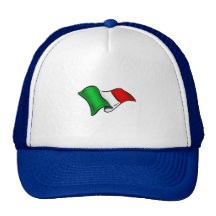 Gewellte Flagge Italiens von Italien für Italiener Baseballmützen