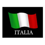 Gewellte Flagge Verkaufsschlagers Italiens für Ita Postkarte