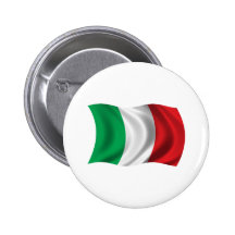 Gewellte Italien-Flagge Anstecknadelbutton