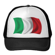 Gewellte Italien-Flagge Baseballmütze