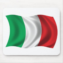Gewellte Italien-Flagge Mauspad