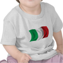 Gewellte Italien-Flagge T-shirt