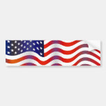 Gewellte USA Autosticker