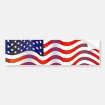 Gewellte USA Autosticker