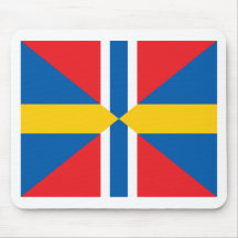 Gewerkschafts-Flagge Norwegens Schweden Mousepads