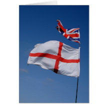 Gewerkschafts-Jack und England-Flagge Karte