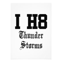Gewitter Individuelle Einladungskarte