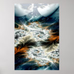 Gewitter über dem Tal Plakat
