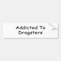 Gewöhnt zu Dragsters Auto Sticker