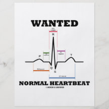 Gewollter normaler Herzschlag (Elektrokardiogramm) Flyer