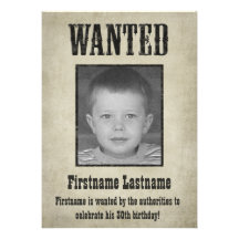 GEWOLLTES Plakat - Geburtstags-Einladung