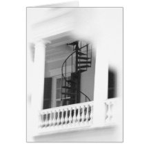 Gewundene Treppe im Freien Grußkarten