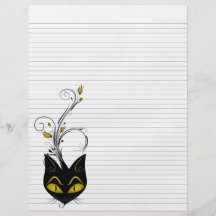 Gezeichnetes Mappen-Papier 8,5"" festes Schwarzes  Personalisierte Flyer