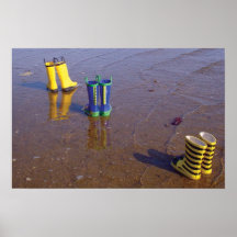 Gezeiten-Stiefel Plakatdruck