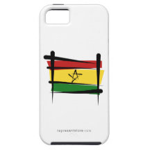 Ghana-Bürsten-Flagge iPhone 5 Etui