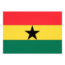 Ghana-Flagge Personalisierte Einladungskarte