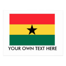 Ghana-Flagge Postkarte